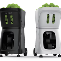 Nouvelle conception populaire de machine à balles de tennis de sport en plein air, contrôle intelligent par application, vitesse maximale de 120 km, batterie externe rechargeable