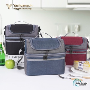 Insulated PVC <b>Cooler</b> <b>Box</b> Portable Outdoor Camping <b>Cooler</b> with Reusable <b>Ice</b> Packs Wine 2-Day <b>Ice</b> Retention Modern Rectangle Shape - Product Image 5