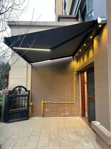 Tenda <span class=keywords><strong>da</strong></span> <span class=keywords><strong>sole</strong></span> retrattile a cassetta completa di vendita diretta in fabbrica del produttore <span class=keywords><strong>tende</strong></span> <span class=keywords><strong>da</strong></span> <span class=keywords><strong>sole</strong></span> parasole a strisce LED - Product Image 3