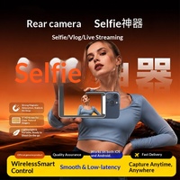 Écran tactile magnétique pour selfie avec lumière d'appoint, affichage arrière pour selfie, miroir portable léger pour selfie, miroir d'écran pour téléphone portable