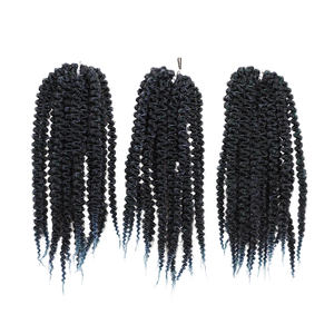 For Rebecca Factory Bulk Buy Synthetic Marley <b>Hair</b> <b>Twists</b> <b>Afro</b> Kinky Braiding <b>Hair</b> Extension with French Curl & Faux Locs Styles - Product Image 6