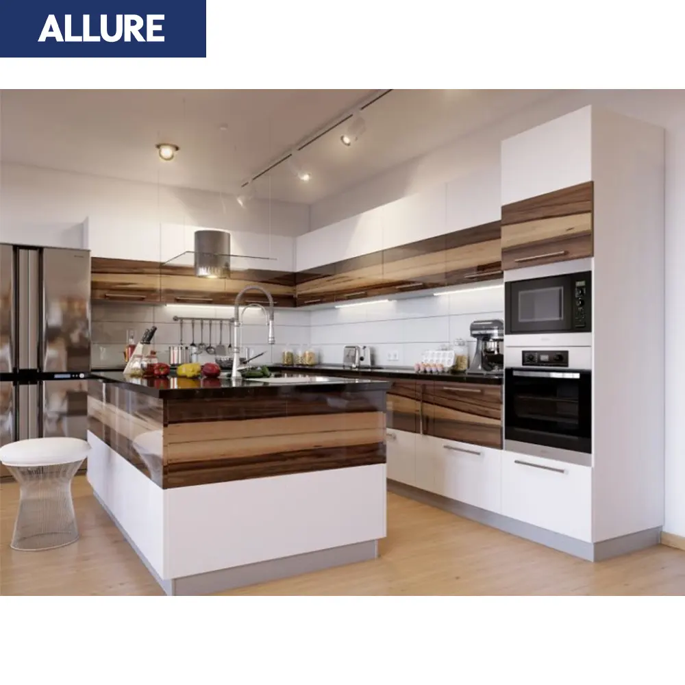 Allure Millwork Rangement intérieur Système en bois massif Érable Imperméable Contemporain Durable Design moderne Meuble Armoire de cuisine