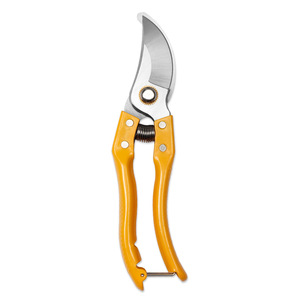 Garden Shears Bypass Pruner 10-20 Mm Cutting Capacity Yellow Handles Carbon Steel Blade For Fruit Picking And Pruning - Product Image 1