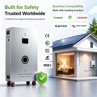 Batterie pour chariot électrique 5kWh 10kWh 15kWh 16kWh 20kWh, Système de stockage d'énergie domestique 48V 51.2V 200Ah 320Ah, Pack de batteries solaires LiFePO4 SUPSRSAFE