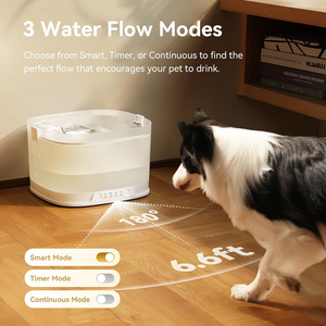 Fontaine à eau automatique pour animaux de compagnie, distributeur de nourriture continu à double mode MagDrive sans pompe, 4L - Product Image 5