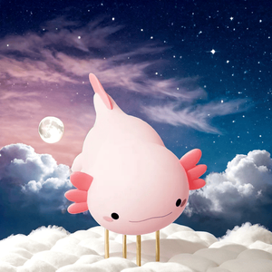 <span class=keywords><strong>Venta</strong></span> directa Proveedor dorado Animales Luz nocturna Little Axolotl Lámpara LED Lindo dormitorio de bebé LED Luz nocturna de silicona para niños - Product Image 6