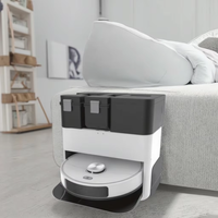 Smart Robot penyedot debu pel lantai, dengan Filter HEPA baterai Li-Ion, pembersih otomatis 5mako, penyedot debu 3l tangki air