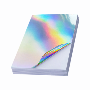 Лучшая струйная печать 8,5x11 дюймов A4 Размер Водонепроницаемый струйный виниловый голографический стикер бумага - Product Image 3