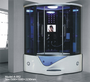Vente en gros d'usine, salle de sauna nude, salle de bain, douche chaude, salle de vapeur, salle de douche avec lumière au plafond - Product Image 4
