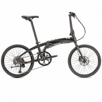 Vélo pliant mini EB 20 pouces, 7 vitesses, frein à disque, cadre en alliage d'aluminium pliable en trois parties, capacité de charge de 120 kg, pour la route