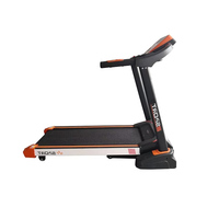 Cinta de correr motorizada eléctrica plegable HSM pantalla LCD para usuarios de hasta 120kg material ABS máquina de gimnasio para correr trotar