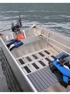 <span class=keywords><strong>Bateau</strong></span> de pêche longue ligne multifonctionnel en aluminium à <span class=keywords><strong>fond</strong></span> <span class=keywords><strong>plat</strong></span> de 14 pieds, pratique et nouveau, à moteur diesel - Product Image 4