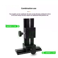 Plataforma elevadora vertical de carrera larga LWX40/60/25-100 con ajuste fino manual y ranura de cola de milano en el eje X
