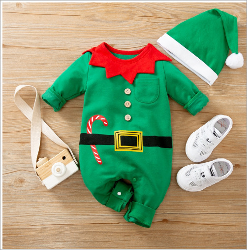 3052 green elf-polyester cotton-52cm90cm