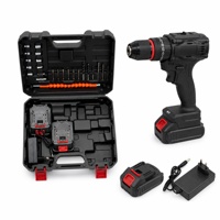 Perceuse à percussion sans fil 3 modes Factory Partner avec chargeur, mallette de transport et tournevis électrique pour travaux de réglage