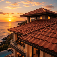 Stone Coated Roofing Tile Lightweight Metal Roof Sheet Decorative Roofing Material for House Projects