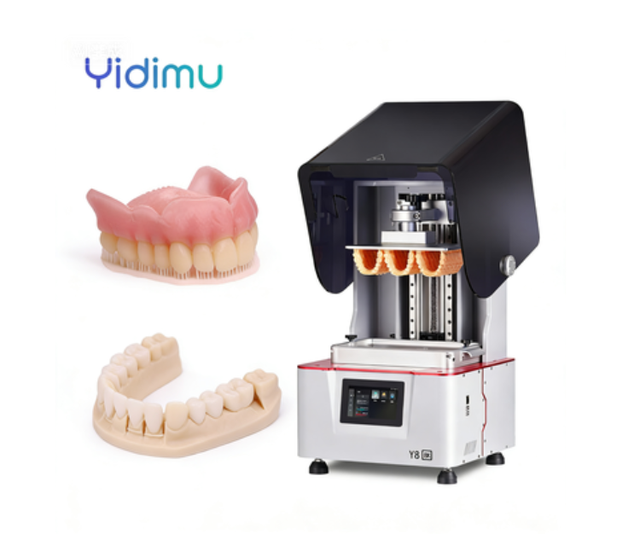 New Automatic 8K Resolution Dental 3D Printer USB LCD UV LED Light 0.03mm Precision Aluminum Resin Digital Models Home Use