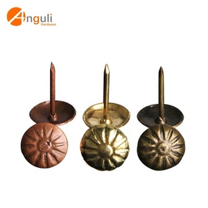 Venta directa de fábrica Muebles Accesorios de <span class=keywords><strong>metal</strong></span> Patrón Tapicería hueca Cabeza plana Sofá Clavo <span class=keywords><strong>para</strong></span> sofá y silla - Product Image 4