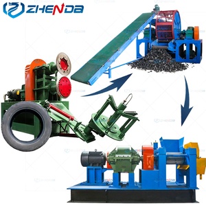 Machine de recyclage automatique de pneus usagés la plus populaire avec moteur et équipement de fabrication de granulés de poudre de caoutchouc haute capacité - Product Image 3