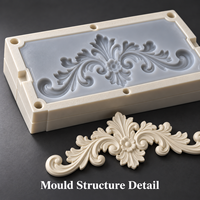 Moule d'ornement de fenêtre en résine Tietuo + noyau en silicone PU C292-G2, résistant à l'usure, équipe de R&D expérimentée, échantillon rapide