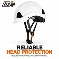 Casque de sécurité industriel pour ouvriers du bâtiment HBC ANSI Z89.1 TYPE1 CLASSE G CE EN397 avec mentonnière, casque léger et robuste