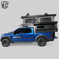 Huntoo Camping en plein air, camping-car pop-up Ford 250 HD Overland, coque de camping-car légère, pleine taille, glissable, pour F150