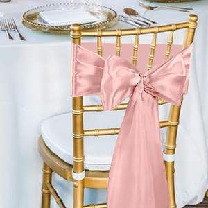 Hồng ghế sashes quan hệ ghế Ribbon cung ghế Bìa ban nhạc cho đám cưới bên lễ - Product Image 1