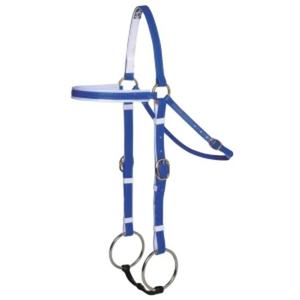 Bridon et harnais en cuir véritable pour cheval, réglables et embossés, équipement équestre - Product Image 4