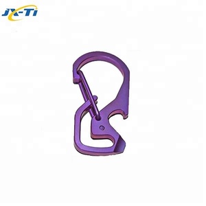 Mosquetón de aluminio con cierre de resorte, juego de clips pequeños para llavero, <span class=keywords><strong>mini</strong></span> ganchos de bloqueo para camping, eslabón de resorte JXT SK1026 - Product Image 6