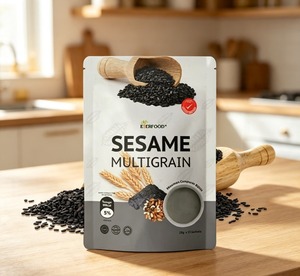 Bebida Instantánea en Polvo de Granos Múltiples con Sésamo Negro Lista para Servir, Paquete de 15 Sobres, Polvo Nutritivo de Cereales con Alto Contenido de Fibra - Product Image 1