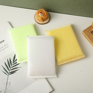 2 unidades/tarjeta Esponjas de limpieza de doble cara multicolor, resistentes a arañazos, de larga duración y fuerte poder de limpieza - Product Image 1
