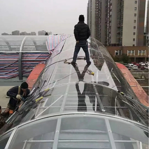 提供免费样品 高抗冲击强度 10 毫米 PC 板材 实心聚碳酸酯板 用于建筑房屋天篷遮阳篷 - Product Image 1