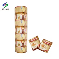 Sachet en feuille d'aluminium étanche à l'humidité personnalisé, matériaux d'emballage alimentaire flexible, film en rouleau pour boisson instantanée, café en poudre
