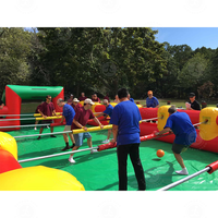Jeu de baby-foot géant gonflable - Grande activité de divertissement pour fêtes en extérieur et en intérieur pour adultes et équipes