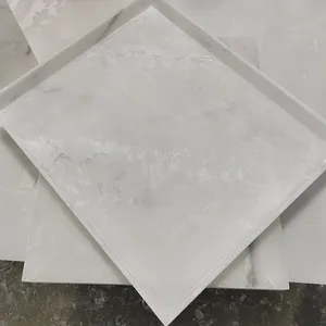 Pietra sintetica bianca della resina di cristallo di marmo dell'alabastro per la decorazione dell'hotel