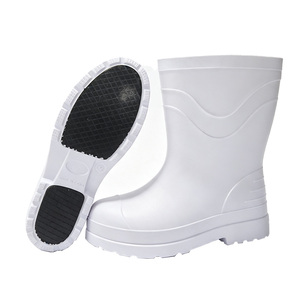 Botas de Lluvia Blancas de Media Pantorrilla de EVA, Ligeras, Antideslizantes y Resistentes al Desgaste, Ideales para Personal de Cocina y Cafetería - Product Image 2