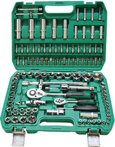 108 Mảnh Cơ Khí Trường Hợp Khó Khăn Công Cụ Thiết Lập 1/2 1/4 Inch Ratchet Cờ Lê Ổ Cắm Tuốc Nơ Vít OEM Tùy Chỉnh <span class=keywords><strong>CRV</strong></span> Chất Liệu - Product Image 4