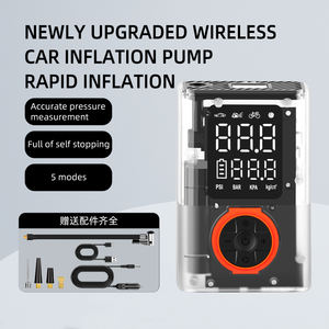 HF8015, заводская цена, портативный беспроводной воздушный насос, мини-Электрический ручной воздушный компрессор, цифровой накачивающий насос для шин давления 150 фунтов на квадратный дюйм - Product Image 4