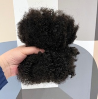 Vente en gros 100g 100% Extensions de cheveux vierges mongoles 4B 4C Afro Kinky Curly 10 Grade Superior Micro-Link pour le tressage en vrac