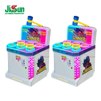 Machine d'arcade Super Star Hammer Tap Prize, jeu Whack-a-Mole à 8 trous pour un joueur, à monnayeur, néon LED, métal et plastique, garantie 1 an