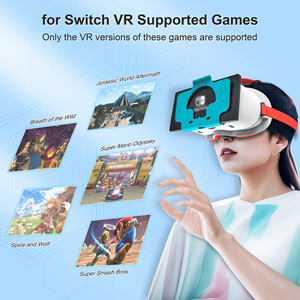 Gafas VR <span class=keywords><strong>3D</strong></span> HD Magenta y Verde, Regalo de Navidad 2024, para Niños, Consola de Juegos <span class=keywords><strong>Nintendo</strong></span> Switch/OLED, Material ABS, Pantalla de Más de 80 Pulgadas, Privado - Product Image 3
