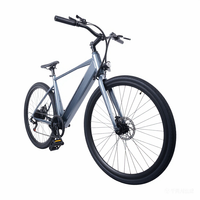 Vélo électrique de montagne urbain léger à 7 vitesses, 29 pouces, avec moteur sans balais 250W, batterie au lithium 36V 8Ah, cadre en acier allié, double frein à disque