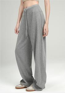 <span class=keywords><strong>Pantalones</strong></span> Deportivos Anchos de Cintura Alta para Mujer, <span class=keywords><strong>Pantalones</strong></span> Holgados de Moda para Adolescentes, <span class=keywords><strong>Pantalones</strong></span> Deportivos con Cordón para Mujer - Product Image 4