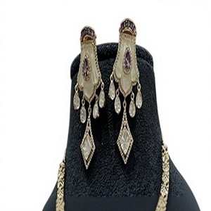 Elegant Premium Quality Gold Plated <b>Crystal</b> Rhinestone Ethnic Women's Necklace <b>Set</b> Earrings Party Wedding Anniversary Engagement - Product Image 3