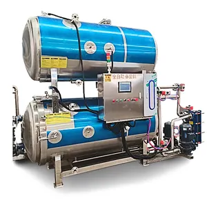 Retort Water Sterilizing Machine Food Plastic Bag Autoclave Sterilization Machine For Food Products