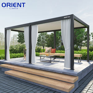 Pergola en aluminium Prix direct d'usine Fabrication sur mesure <span class=keywords><strong>Toit</strong></span> à lames imperméable Pergolas Pare-soleil <span class=keywords><strong>Veranda</strong></span> motorisée en verre - Product Image 3