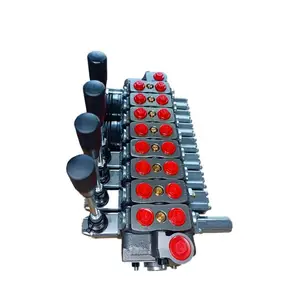 Válvulas direccionales hidráulicas tipo SD6/8, válvulas de control seccionales de 8 carretes, flujo 80L/min, presión 315bar
