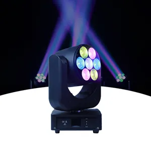 VLTG Bee Eye 7*40w Rgbw 4 em 1 Dmx 512 LED lavagem movendo a cabeça luz DJ discoteca com zoom efeito de tingimento feixe luzes de palco