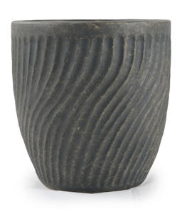 Pot en céramique pour chemin de jardin - Grand pot rond de style américain respirant à poser au sol - Product Image 4