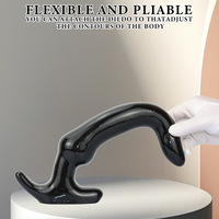 Plug anal incurvé extra-large, conception ultra-longue pour insertion anale, outil de masturbation pour hommes et femmes, usage prolongé